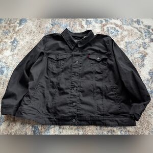 Levis Mens Black Denim Jean Jacket